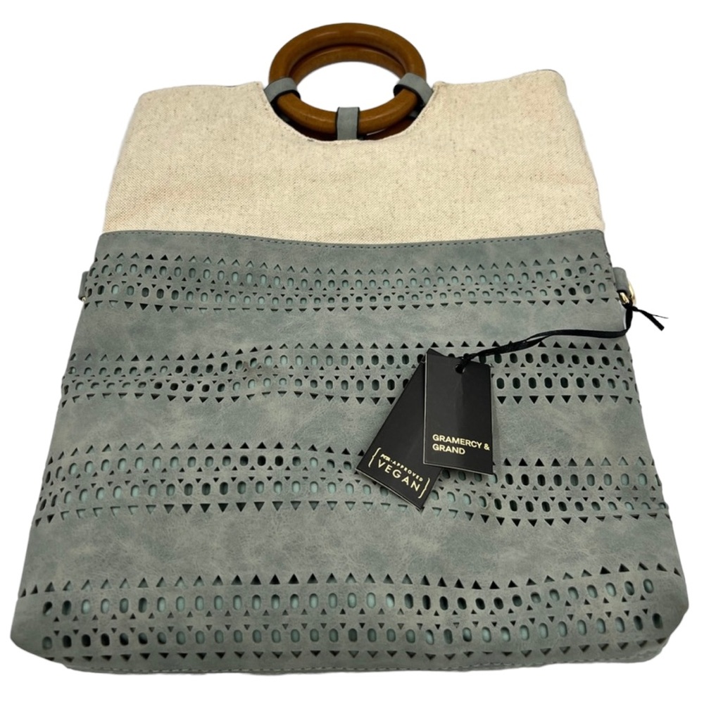 NWT GRAMERCY & GRAND Vegan Leather Carry Handbag